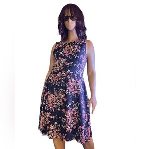 JH Design Floral Print Sleeveless Dress Size 18